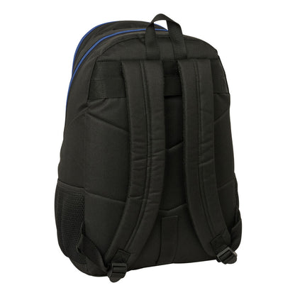 Mochila SAFTA Italian Brainrot negra y azul con personajes estampados - 2