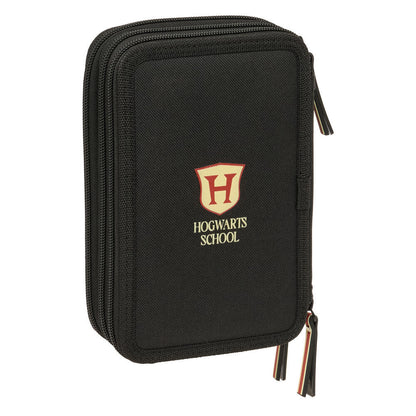 Plumier triple rojo y negro de Hogwarts Harry Potter con 37 piezas - 2