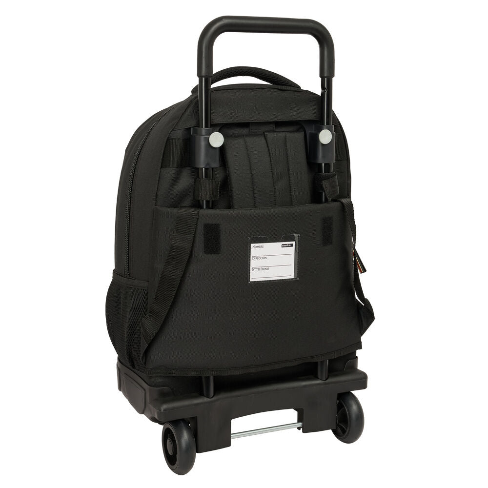 Trolley extraíble SAFTA Hogwarts Harry Potter negro y rojo con ruedas - 2