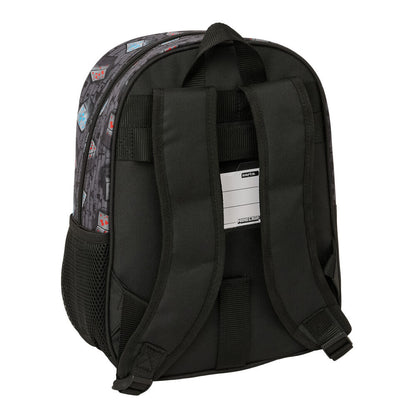 Mochila Minecraft Graffiti negra y gris de 34 cm - 2