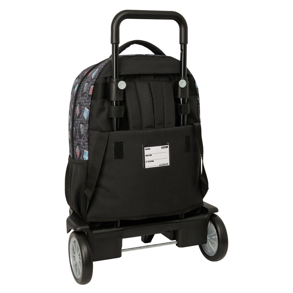 Trolley mochila extraíble Minecraft Graffiti con Creeper y TNT - 2