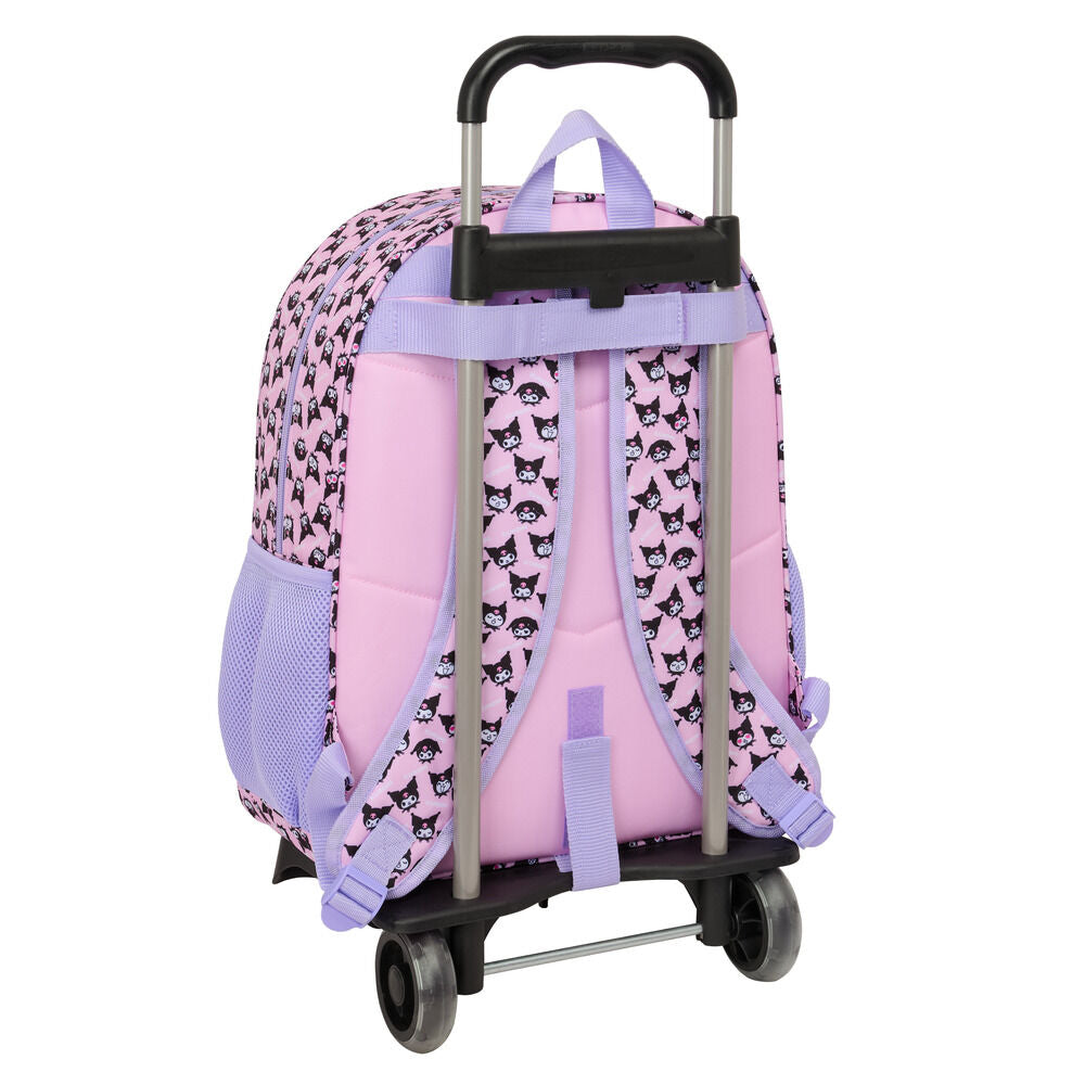Trolley extraíble rosa Kuromi de SAFTA con mochila y carro - 2