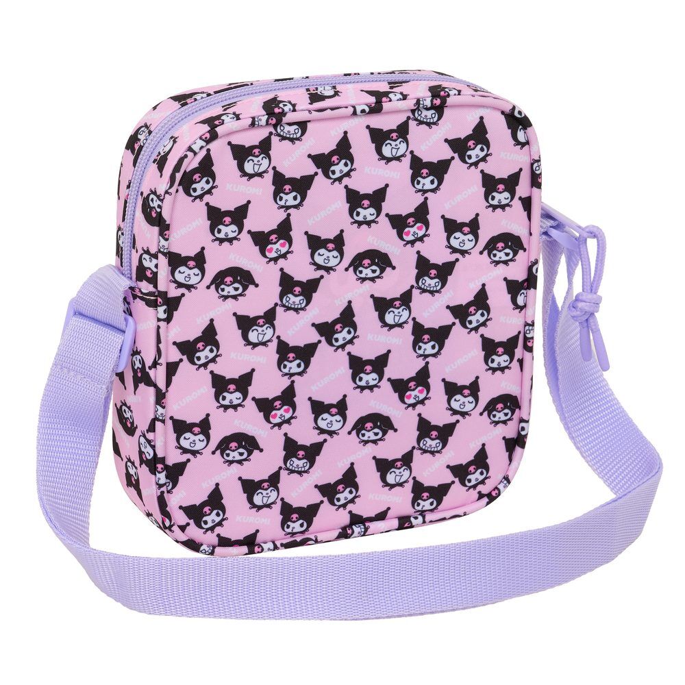 Bandolera rosa y lila de Kuromi Hello Kitty con correa ajustable - 2