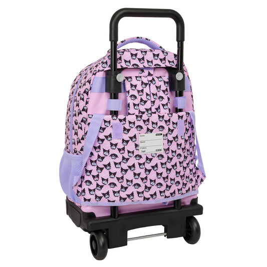 Trolley escolar rosa Kuromi Hello Kitty SAFTA con mochila extraíble - 2