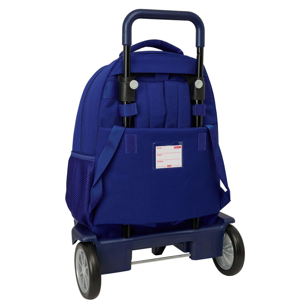 Mochila trolley extraíble del Atlético de Madrid SAFTA en azul marino - 2