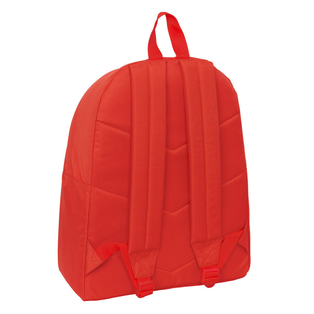 Mochila roja Super Mario SAFTA con bolsillo frontal azul - 2