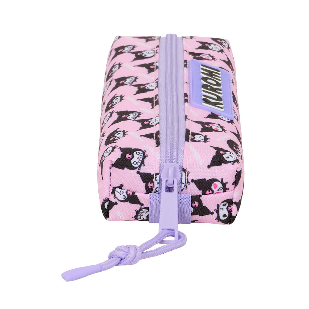 Portatodo rosa de Kuromi Hello Kitty con cremallera - 3