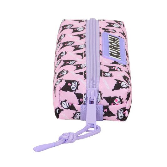 Portatodo rosa de Kuromi Hello Kitty con cremallera - 3