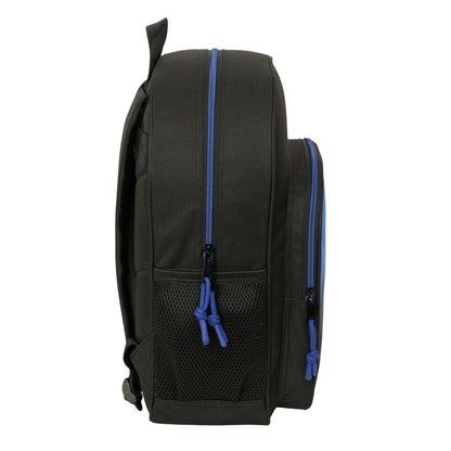 Mochila SAFTA Italian Brainrot negra y azul de 38 cm - 3