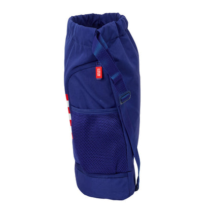 Saco mochila azul del Atlético de Madrid con franjas rojiblancas - 3