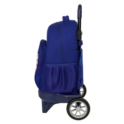 Mochila trolley extraíble del Atlético de Madrid SAFTA en azul marino - 3