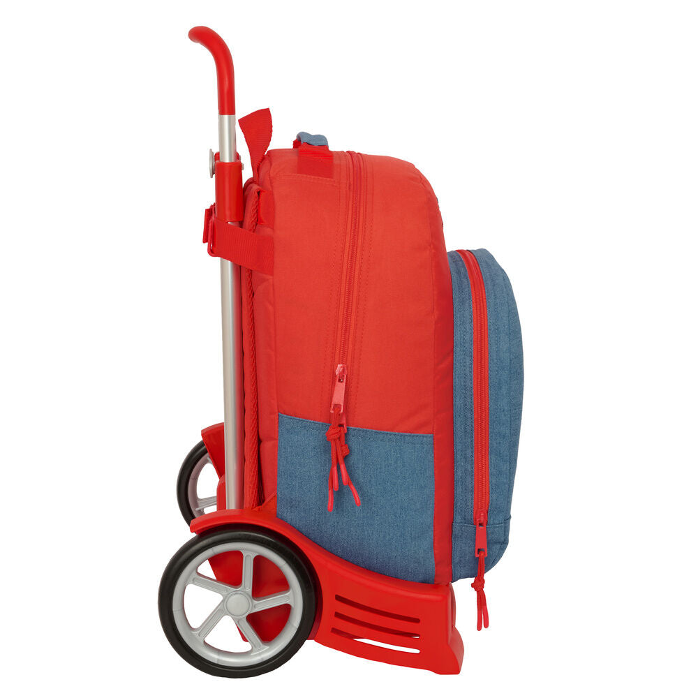 Trolley extraíble SAFTA rojo y azul con diseño de Super Mario - 3