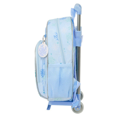 Trolley escolar Frozen Disney azul con Elsa y carro extraíble - 3