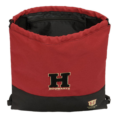 Saco Hogwarts Harry Potter rojo y negro con cordones - 4