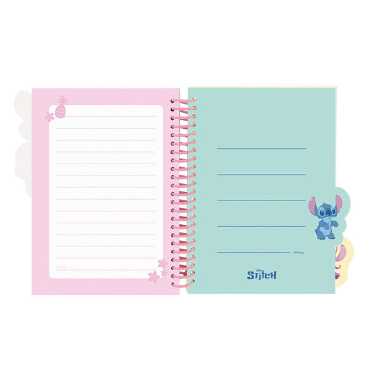 Cuaderno A5 azul de Stitch Disney con tapas duras y espiral - 3