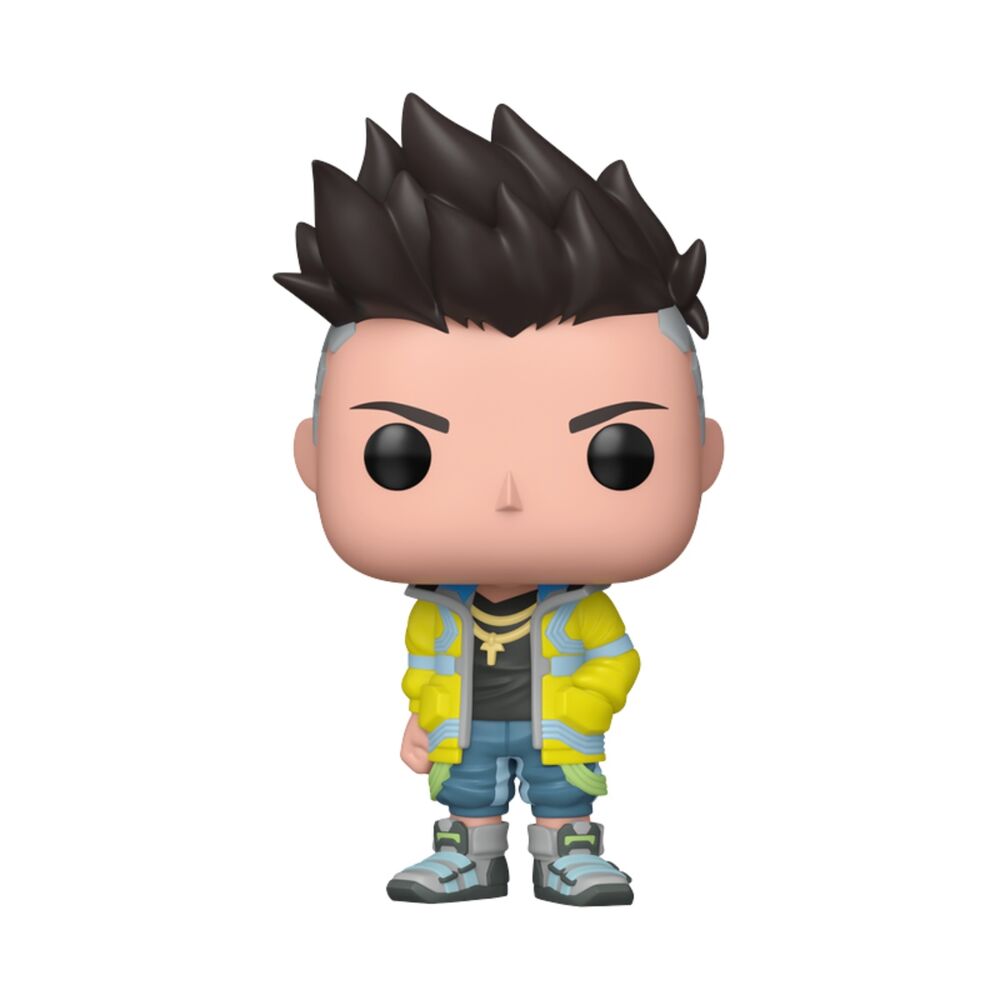 Figura Funko POP! de David Martinez con chaqueta amarilla y azul