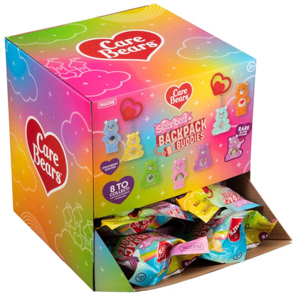 Expositor PALADONE Care Bears Scented Backpack Buddies con accesorios sorpresa para mochila