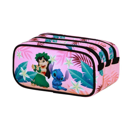 Portatodo triple rosa de Lilo y Stitch Disney