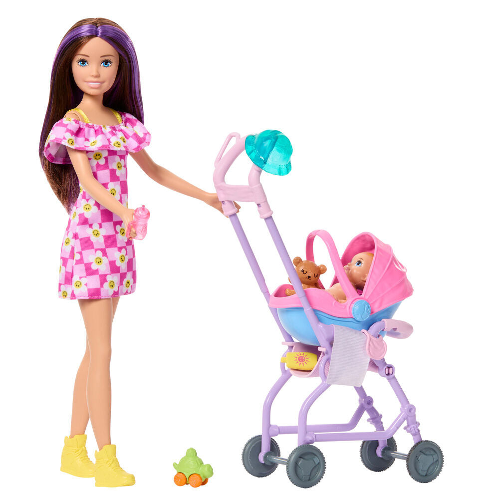 Muñecas Barbie Skipper Babysitters con bebés y accesorios de cuidado infantil - 2