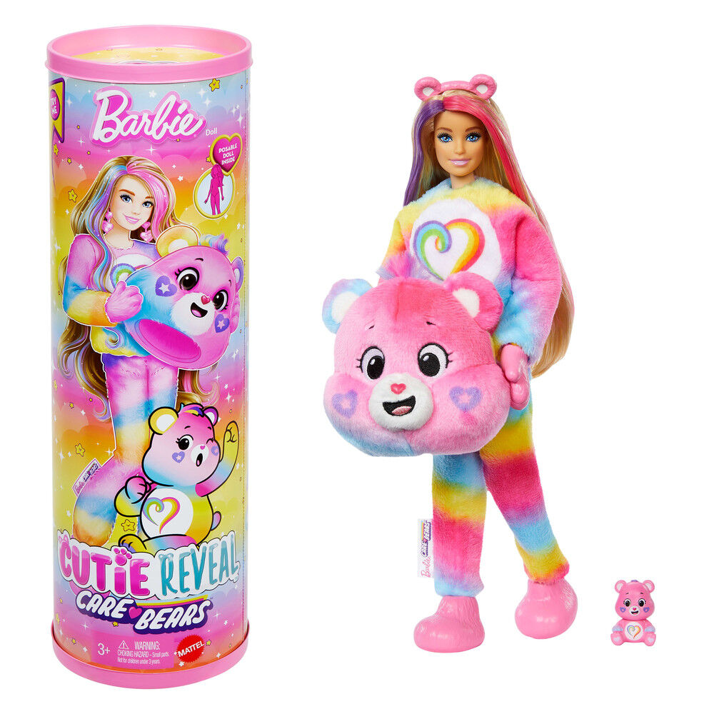 Muñeca Barbie Cutie Reveal Care Bears con disfraz de osito y accesorios - 2
