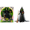 Muñeca Elphaba de Wicked con vestido negro, capa, sombrero, escoba y Grimorio