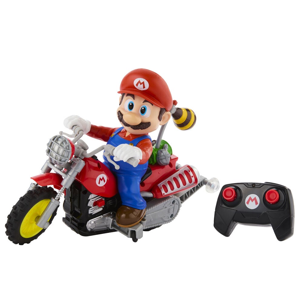 Moto teledirigida Hot Wheels RC de Mario para hacer caballitos - 2