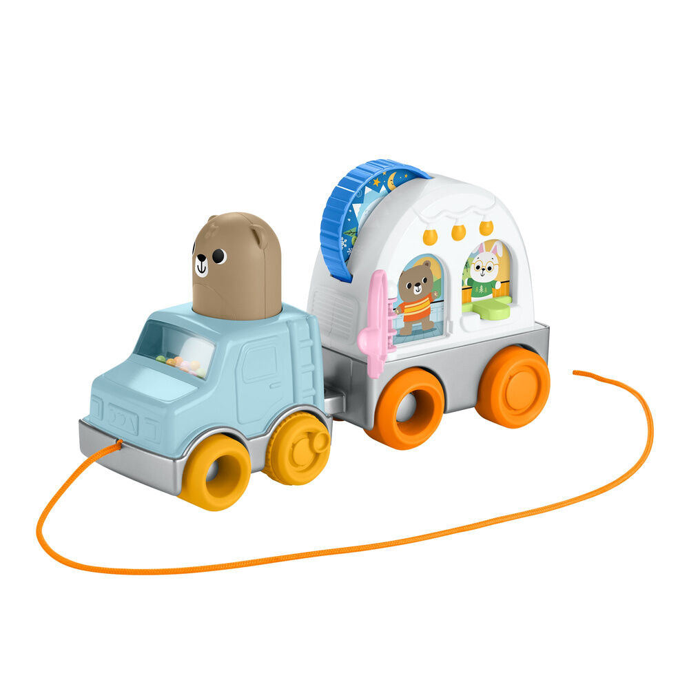 Caravana arrastrable Fisher-Price con todoterreno y remolque - 2