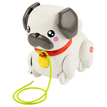 Perrito carlino de arrastre Fisher-Price con correa