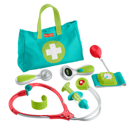 Maletín Pequeño Doctor Fisher-Price con accesorios médicos de juguete