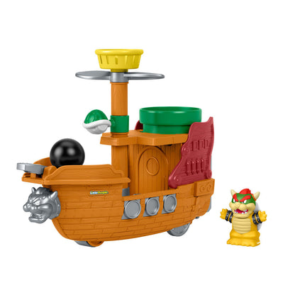 Barco de Bowser My Mario Little People con figura de Bowser
