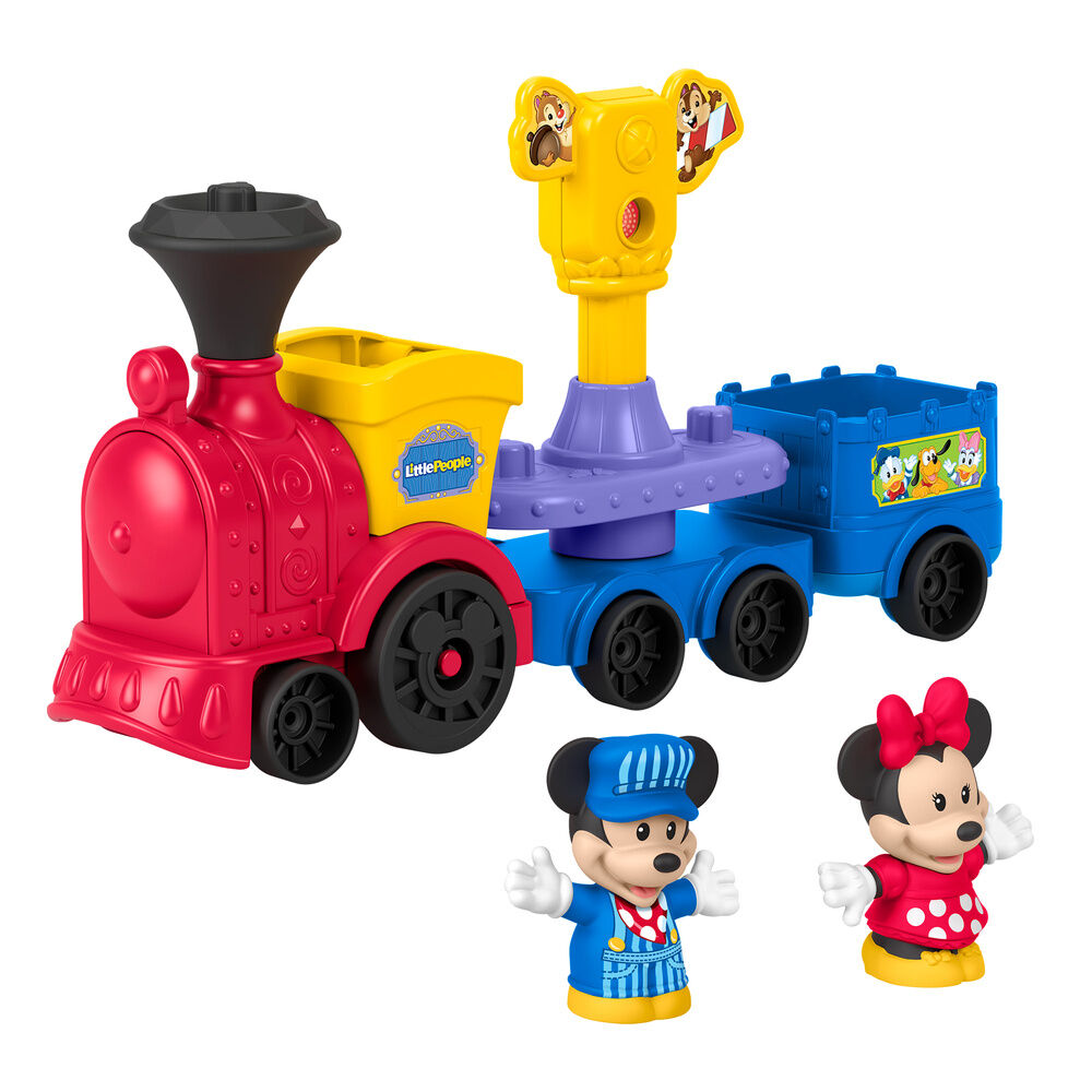 Tren musical Little People de Mickey y Minnie con dos figuras