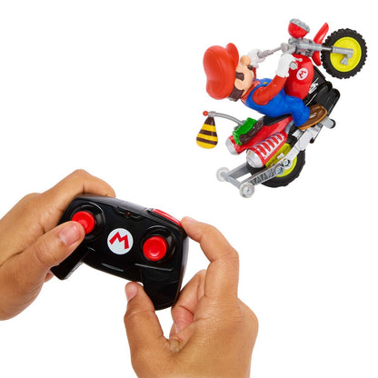 Moto teledirigida Hot Wheels RC de Mario para hacer caballitos - 3