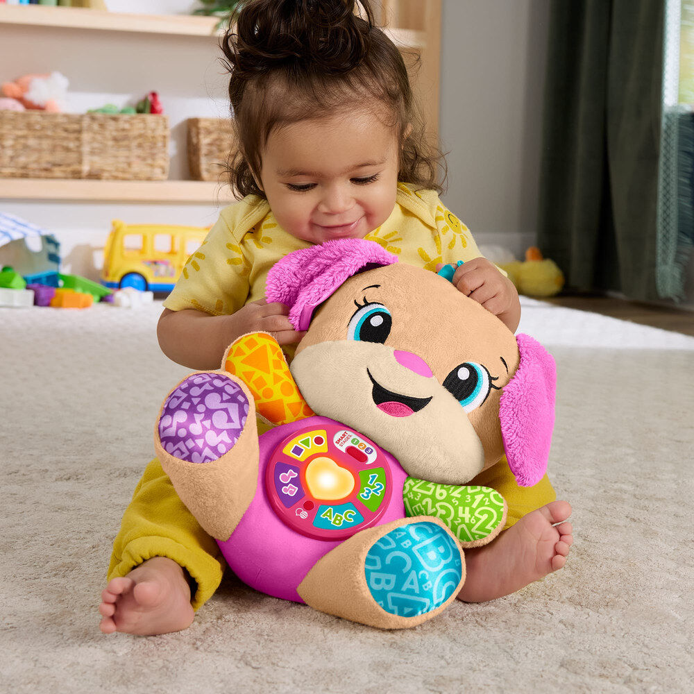 Peluche de perrita Fisher-Price con panel de aprendizaje frontal - 2