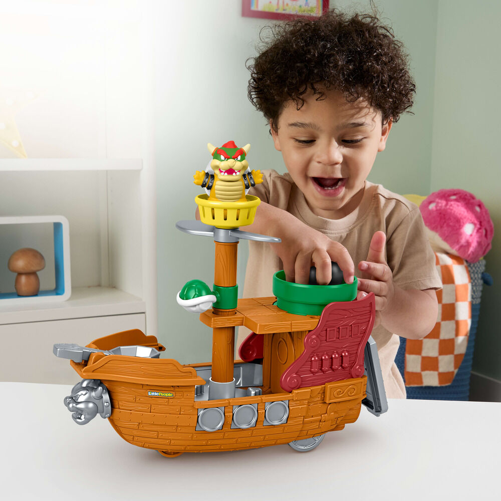 Barco de Bowser My Mario Little People con figura de Bowser - 2