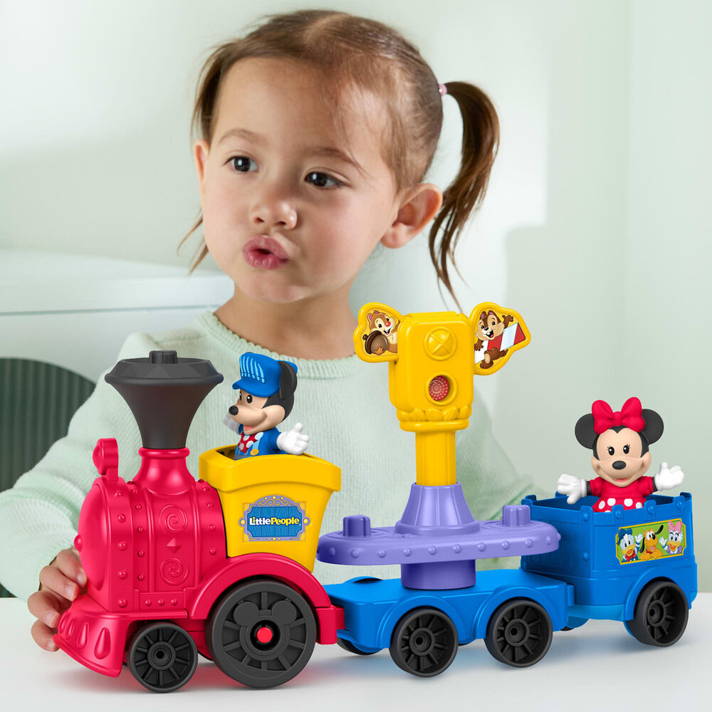 Tren musical Little People de Mickey y Minnie con dos figuras - 2