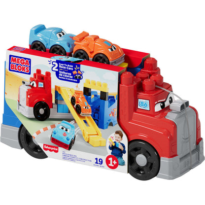 Camión de carreras MEGA BLOKS con dos coches, rampa y bloques - 2
