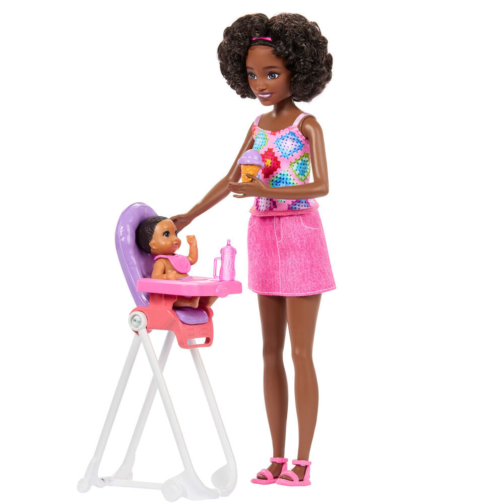 Muñecas Barbie Skipper Babysitters con bebés y accesorios de cuidado infantil - 4