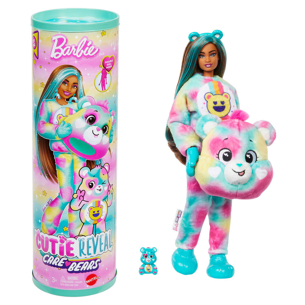 Muñeca Barbie Cutie Reveal Care Bears con disfraz de osito y accesorios - 4