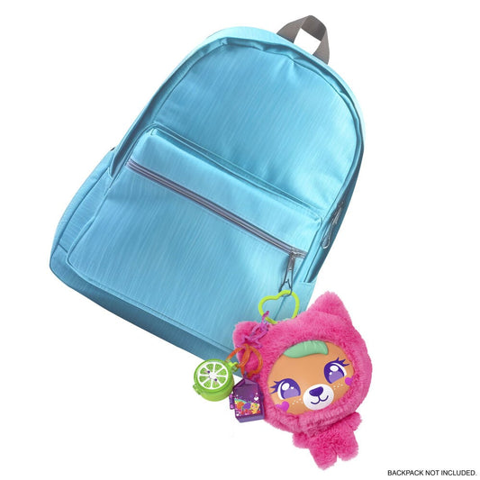 Estuche Polly Pocket con osito de peluche rosa, muñeca, mascotas y accesorios de fruta - 4
