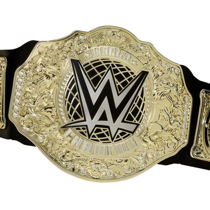 Cinturón negro y dorado del Campeonato Mundial de Pesos Pesados WWE - 3