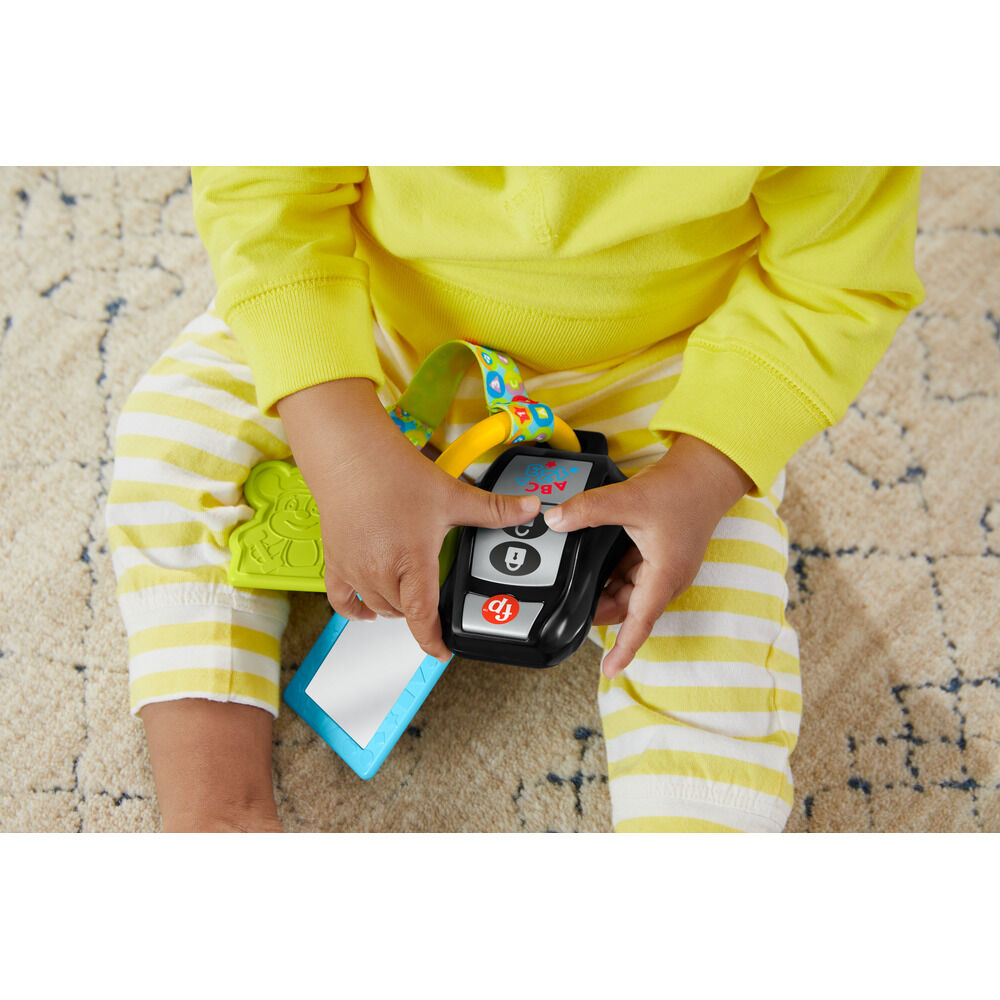 Llaves de aprendizaje Fisher-Price Ríe y Aprende con correa y actividades para bebé - 4