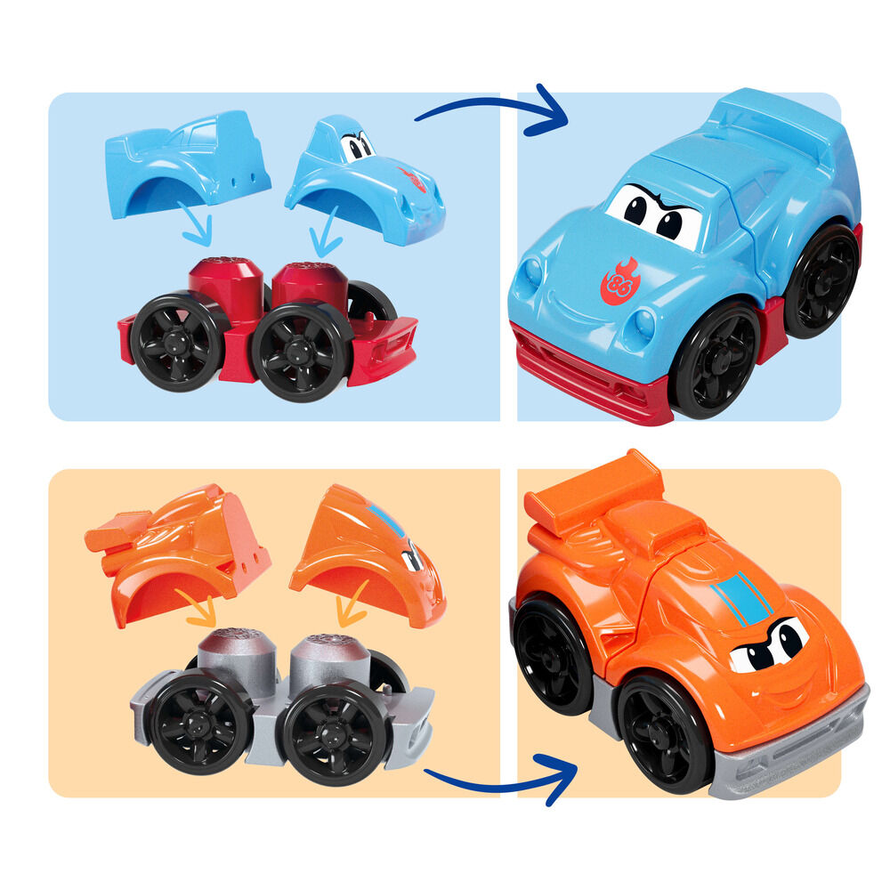 Camión de carreras MEGA BLOKS con dos coches, rampa y bloques - 3