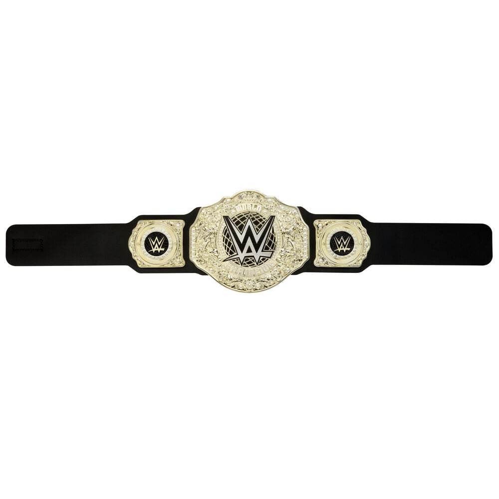 Cinturón negro y dorado del Campeonato Mundial de Pesos Pesados WWE - 4