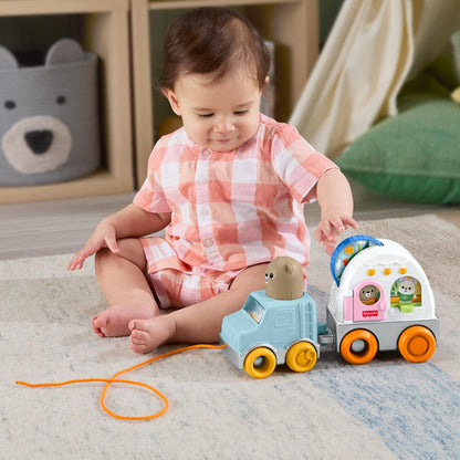 Caravana arrastrable Fisher-Price con todoterreno y remolque - 5