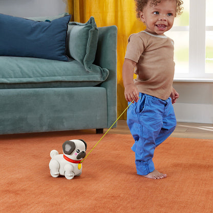 Perrito carlino de arrastre Fisher-Price con correa - 4