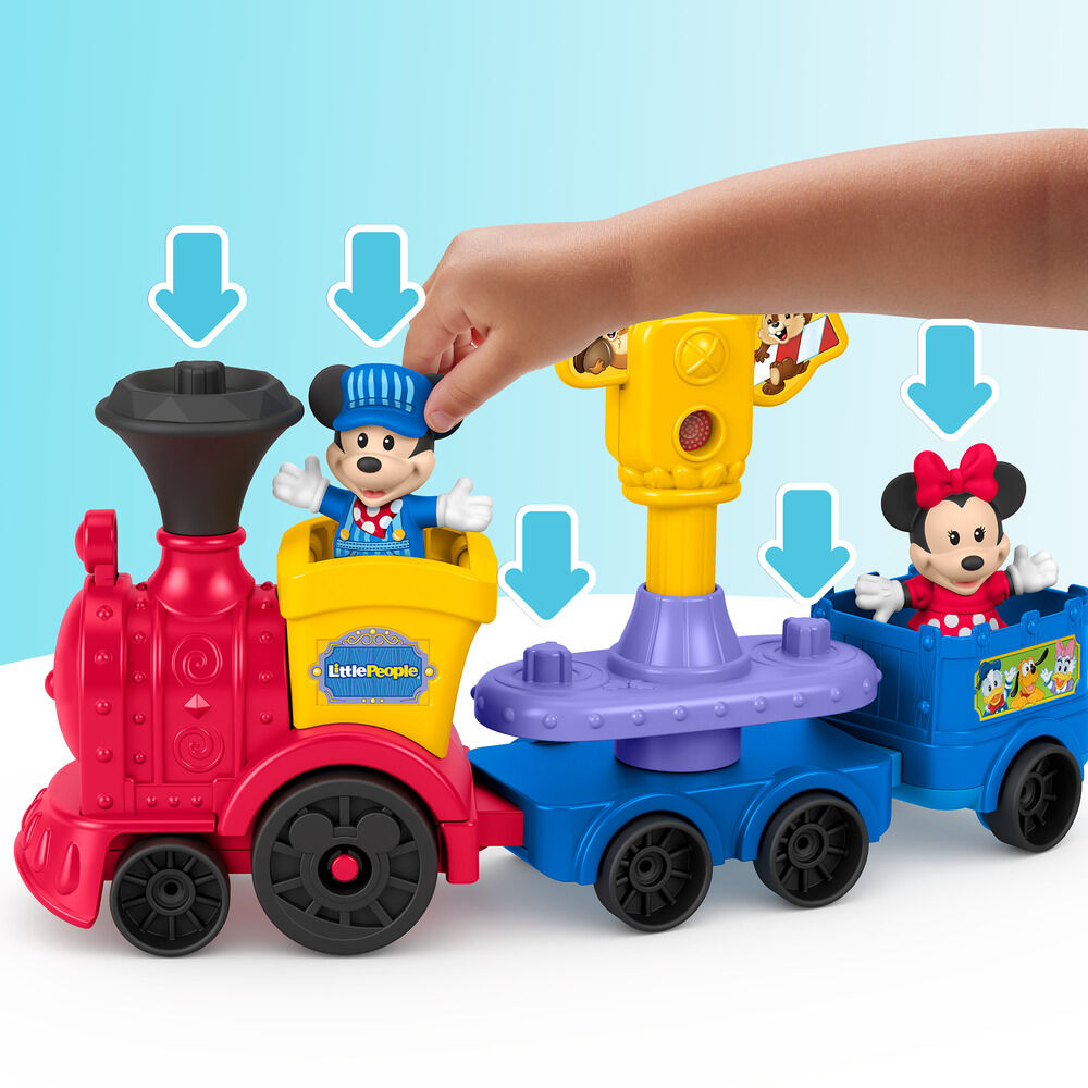 Tren musical Little People de Mickey y Minnie con dos figuras - 4