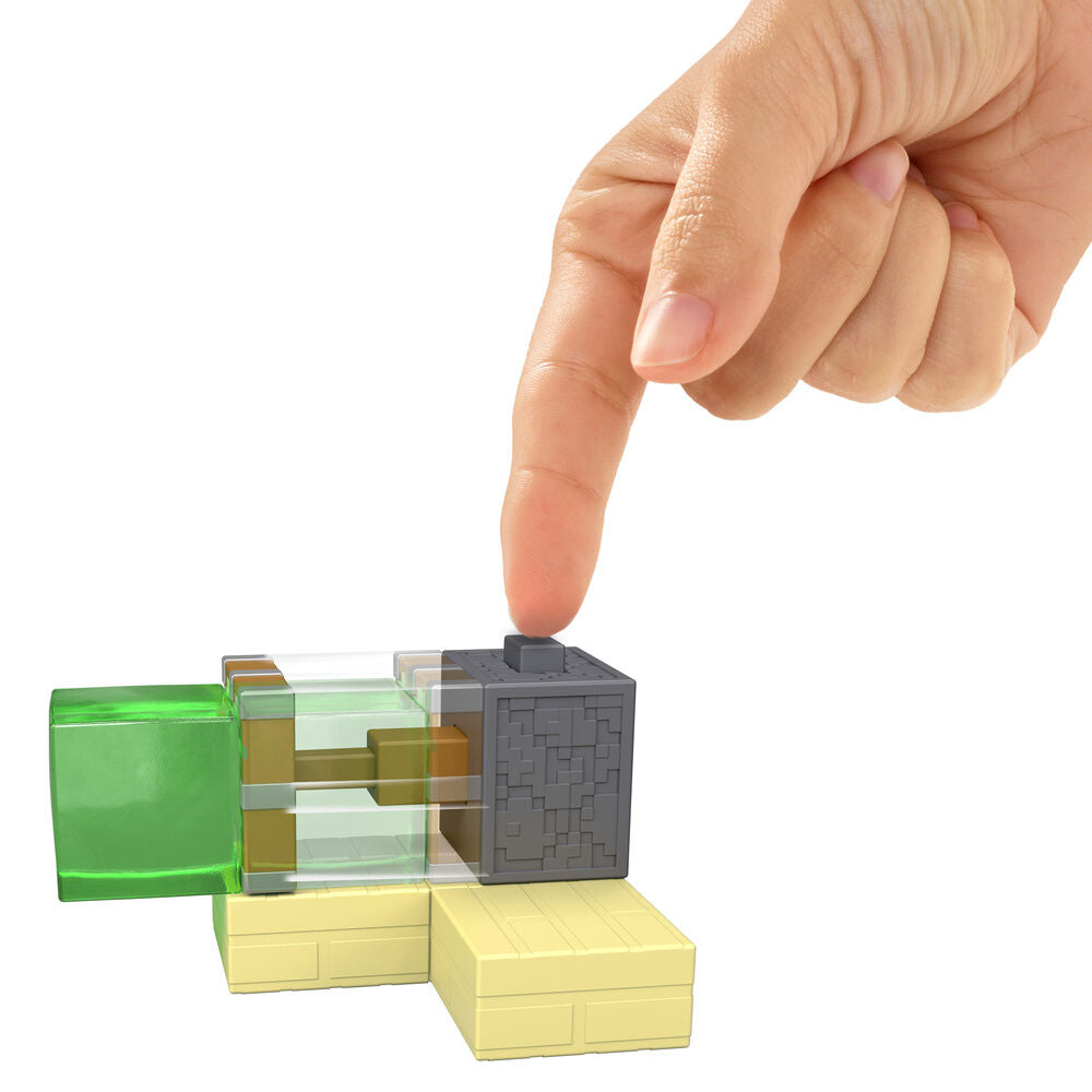 Figura articulada Minecraft Redstone Charged con trampa y accesorios - 5