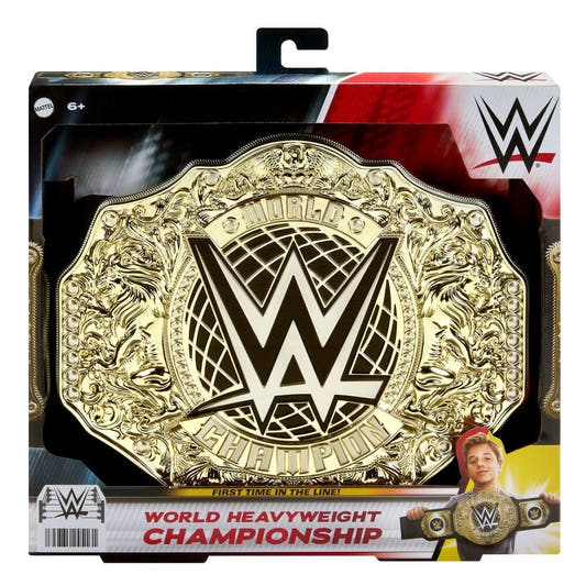 Cinturón negro y dorado del Campeonato Mundial de Pesos Pesados WWE - 5
