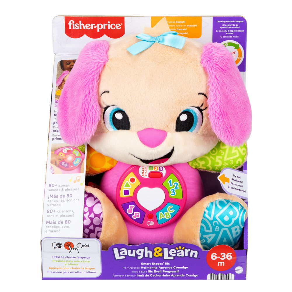 Peluche de perrita Fisher-Price con panel de aprendizaje frontal - 5