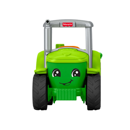 Tractor verde Fisher-Price Little People con remolque, granjero y perro - 5